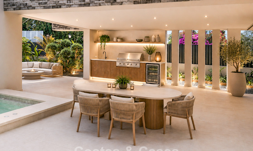 Nieuwe, exclusieve, instapklare, moderne villa te koop in een strandwijk tegen San Pedro, Marbella 803594