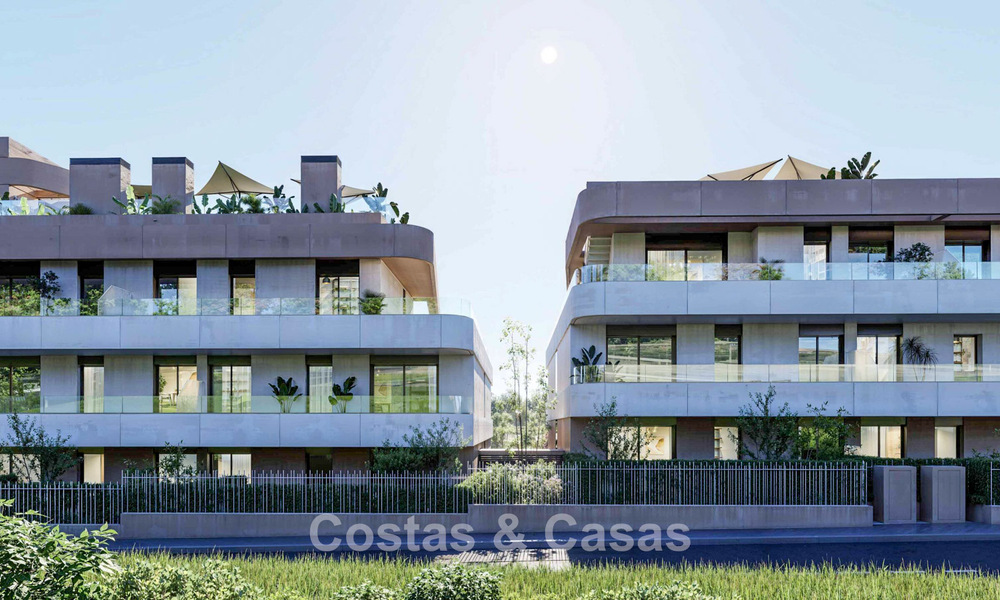 Eigentijdse luxe nieuwbouwappartementen te koop aan de golf in Estepona 803603