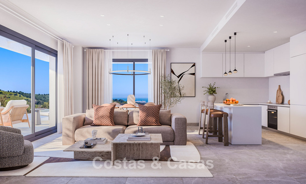 Eigentijdse luxe nieuwbouwappartementen te koop aan de golf in Estepona 803608