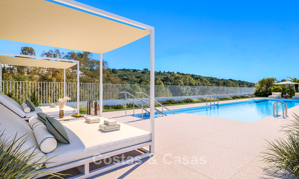 Eigentijdse luxe nieuwbouwappartementen te koop aan de golf in Estepona 803613
