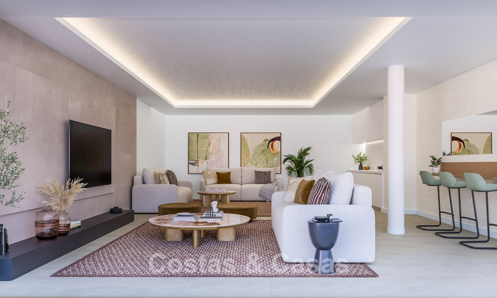 Eigentijdse luxe nieuwbouwappartementen te koop aan de golf in Estepona 803615