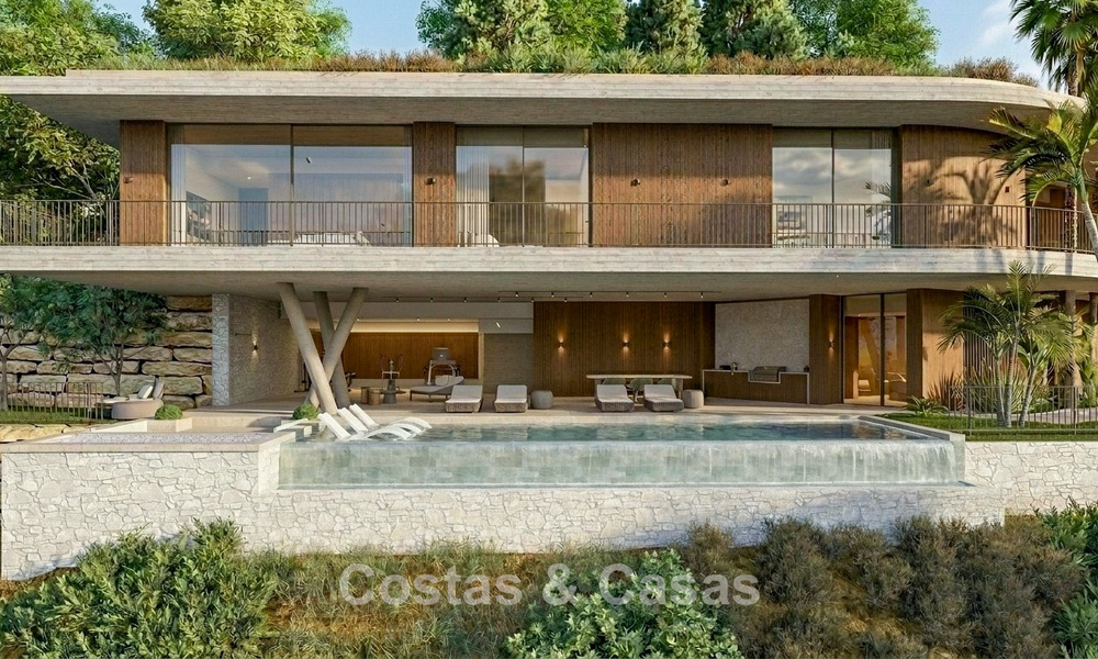 Ultramoderne droomvilla met fenomenaal zeezicht te koop in de heuvels van Marbella - Benahavis 803917