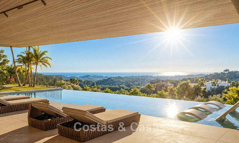 Ultramoderne droomvilla met fenomenaal zeezicht te koop in de heuvels van Marbella - Benahavis 803931