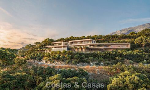 Gesofisticeerde designvilla met panoramisch zeezicht te koop in de heuvels van Marbella - Benahavis 804097