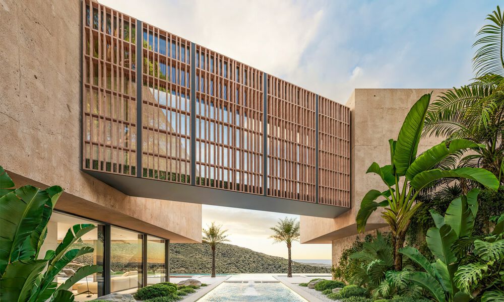 Gesofisticeerde designvilla met panoramisch zeezicht te koop in de heuvels van Marbella - Benahavis 804098