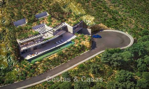 Architectonische designvilla met panoramisch berg- en zeezicht te koop in Marbella - Benahavis 804107