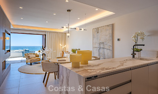 Verfijnd designappartement met zeezicht in een modern strandcomplex op de New Golden Mile, Marbella - Estepona 804721 