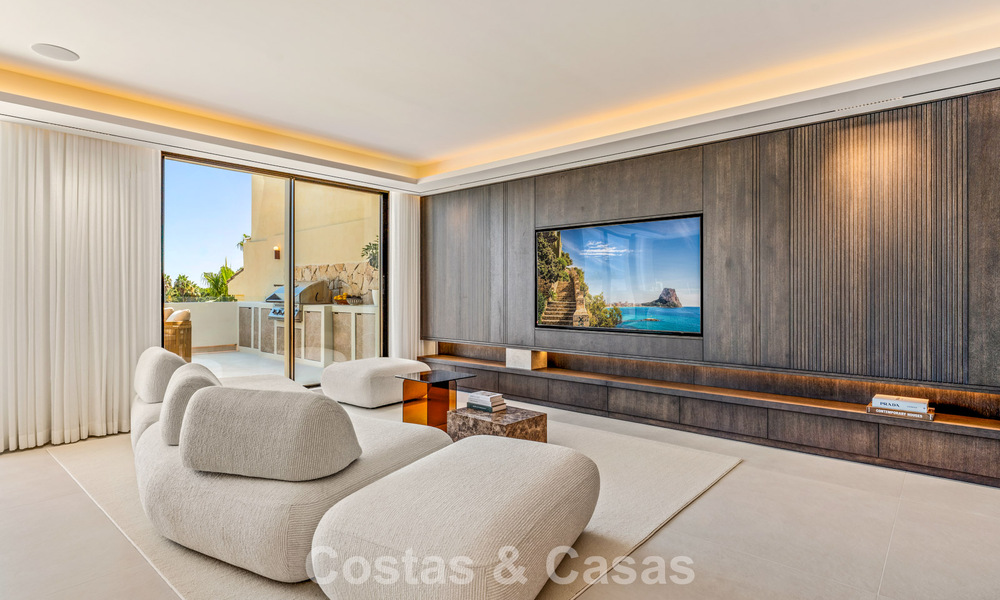 Luxueus, eigentijd gerenoveerd penthouse met panoramisch zeezicht te koop in Sierra Blanca op de Golden Mile, Marbella 804809