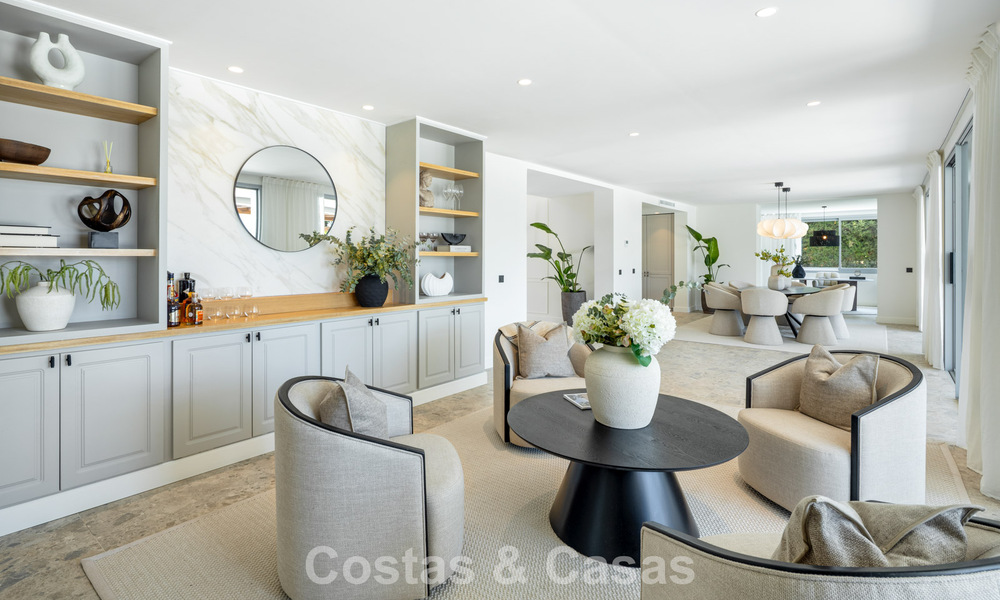 Spaanse villa met een modern interieur en een grote tuin te koop op de New Golden Mile in Benahavis tussen Marbella en Estepona 804864