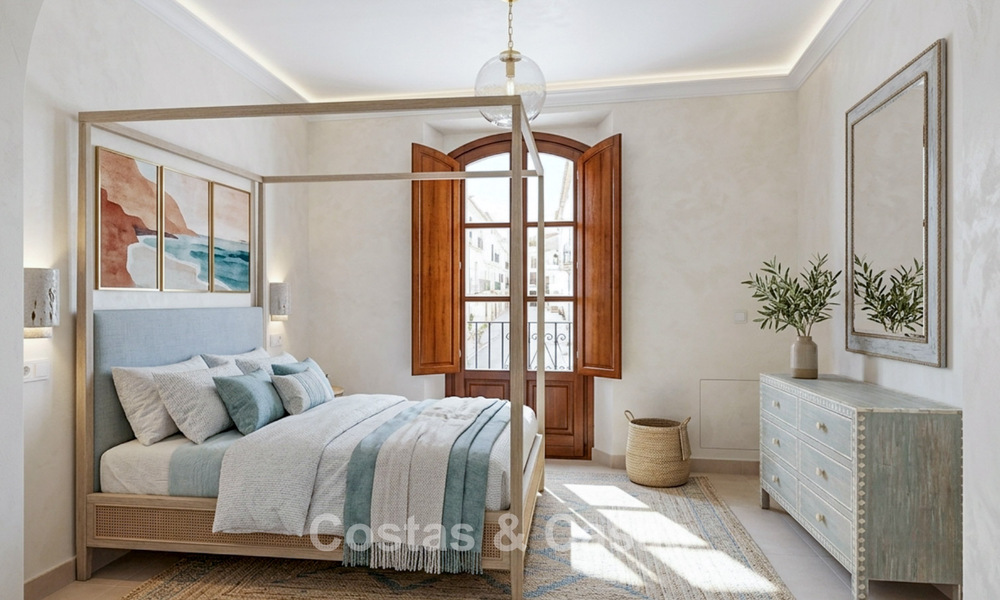 5 exclusieve geschakelde woningen te koop in het charmant oud-centrum van Estepona 805640