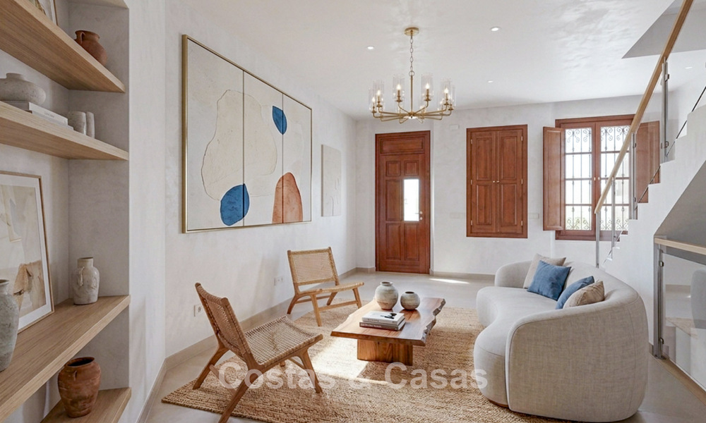 5 exclusieve geschakelde woningen te koop in het charmant oud-centrum van Estepona 805642