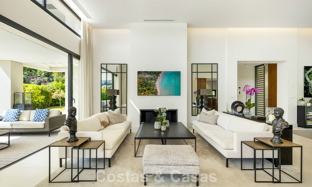 Luxe moderne villa met zeezicht te koop in Nueva Andalucia’s golfvallei, Marbella 806077