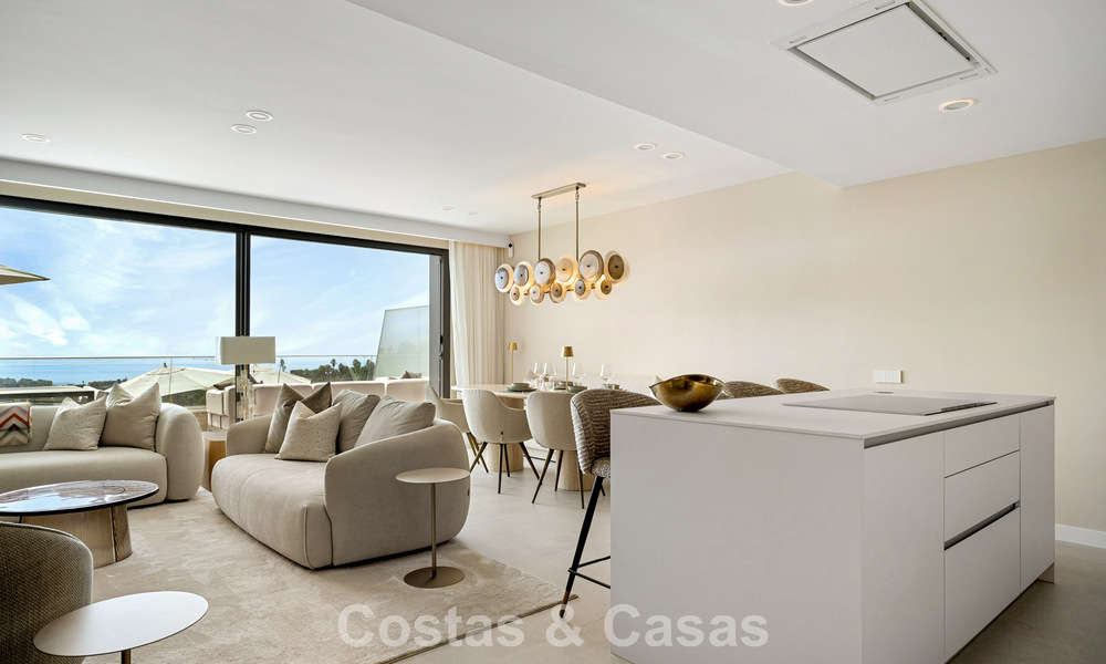 Nieuw duplex appartement met panoramisch zeezicht te koop op de New Golden Mile tussen Marbella en Estepona 806116