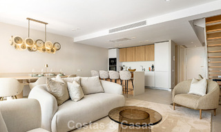 Nieuw duplex appartement met panoramisch zeezicht te koop op de New Golden Mile tussen Marbella en Estepona 806118 