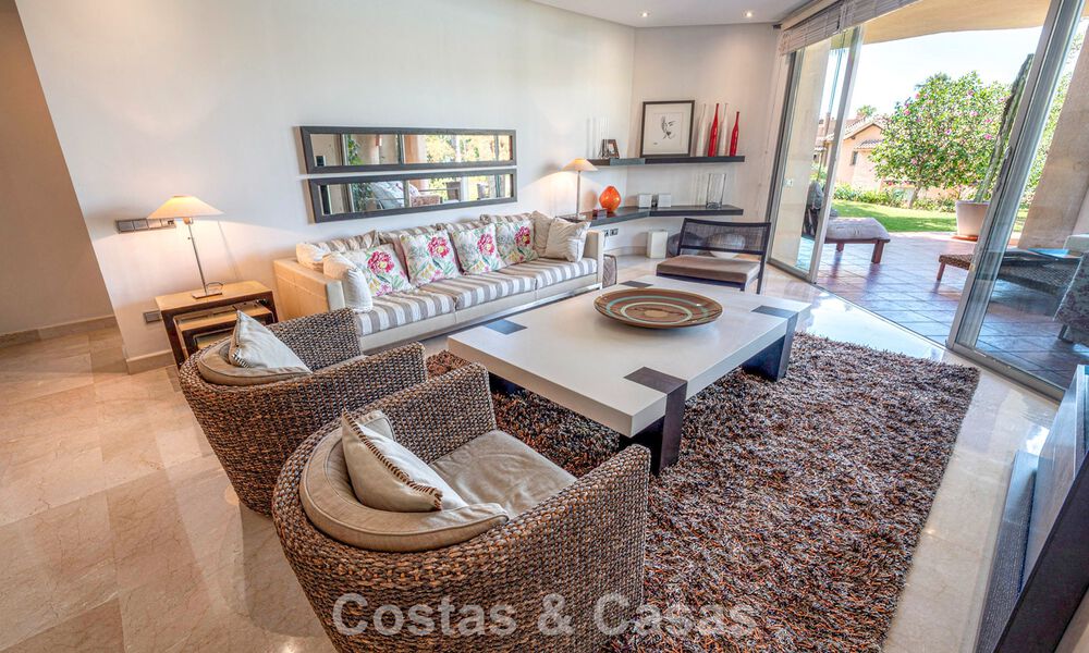 Exclusief gelijkvloers appartement met privétuin te koop op de Golden Mile van Marbella 806205