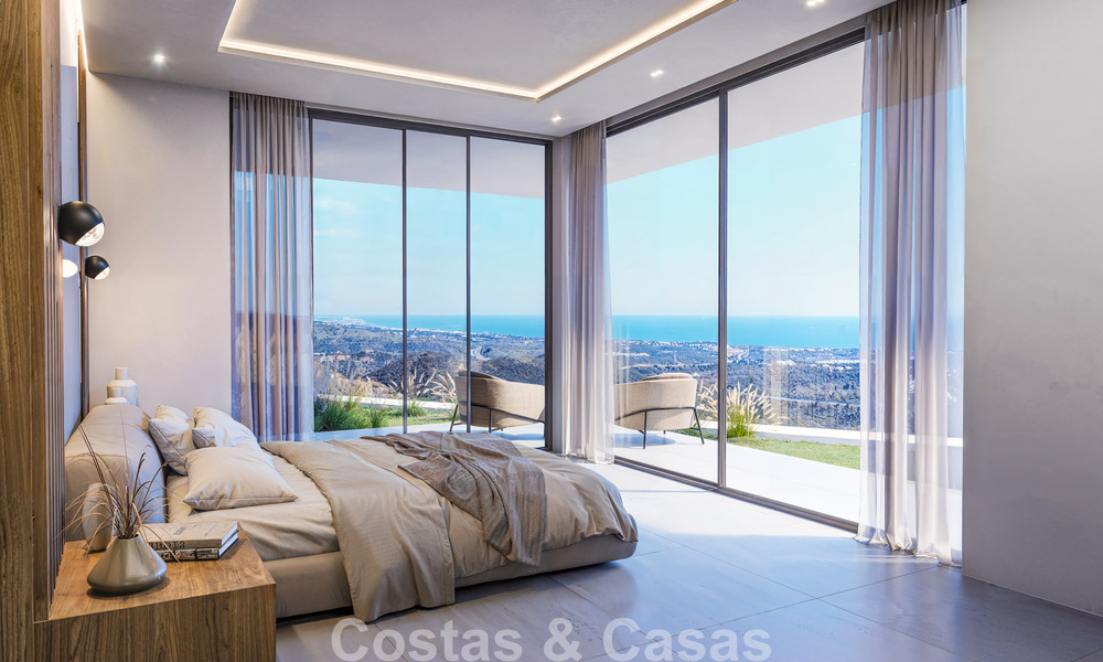 Grensverleggende designvilla met spectaculair zeezicht te koop in een exclusief golfresort in de heuvels van Marbella - Benahavis 806655