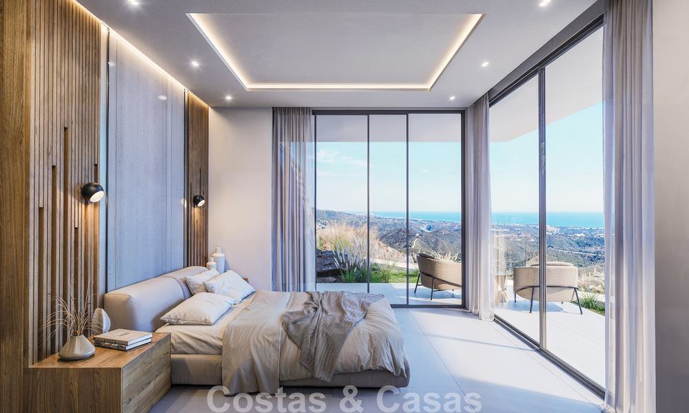 Grensverleggende designvilla met spectaculair zeezicht te koop in een exclusief golfresort in de heuvels van Marbella - Benahavis 806656
