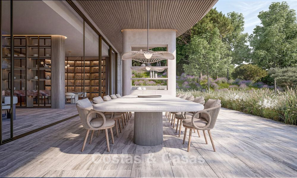 Vooruitstrevende designvilla met adembenemend golf-en zeezicht te koop in La Reserva, Sotogrande 806938