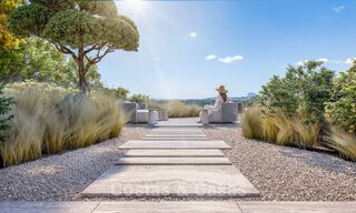 Vooruitstrevende designvilla met adembenemend golf-en zeezicht te koop in La Reserva, Sotogrande 806939 