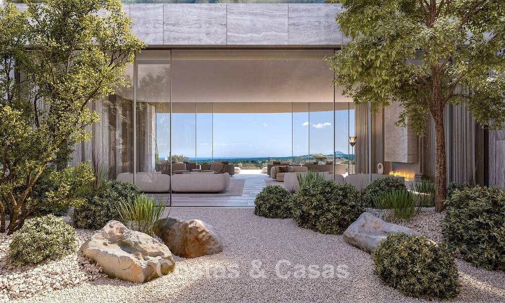 Vooruitstrevende designvilla met adembenemend golf-en zeezicht te koop in La Reserva, Sotogrande 806946