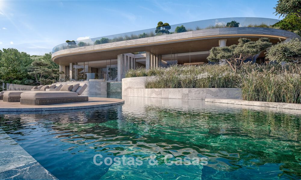Vooruitstrevende designvilla met adembenemend golf-en zeezicht te koop in La Reserva, Sotogrande 806958
