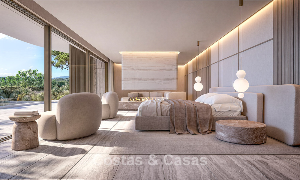 Vooruitstrevende designvilla met adembenemend golf-en zeezicht te koop in La Reserva, Sotogrande 806965