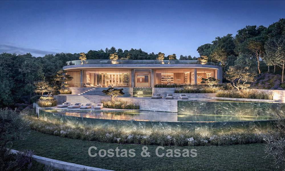 Vooruitstrevende designvilla met adembenemend golf-en zeezicht te koop in La Reserva, Sotogrande 806971