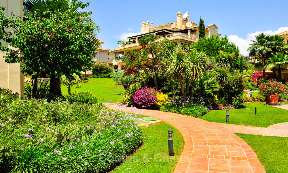 Eigentijds gerenoveerd, luxueus duplex penthouse met grote terrassen te koop in het hart van Nueva Andalucia’s golfvallei, Marbella 807440