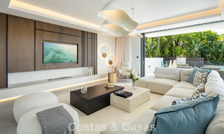 Gloednieuwe, ultramoderne luxevilla met panoramisch zeezicht te koop aan de oostkant van Marbella centrum 807458 