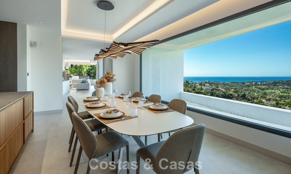 Gloednieuwe, ultramoderne luxevilla met panoramisch zeezicht te koop aan de oostkant van Marbella centrum 807483