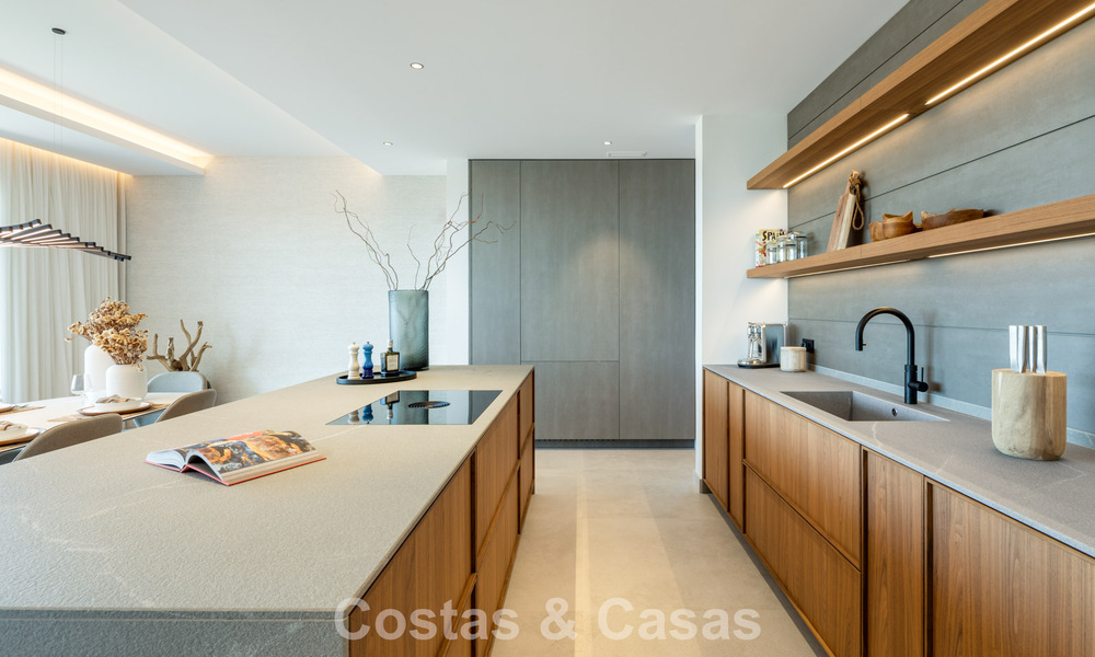 Gloednieuwe, ultramoderne luxevilla met panoramisch zeezicht te koop aan de oostkant van Marbella centrum 807484