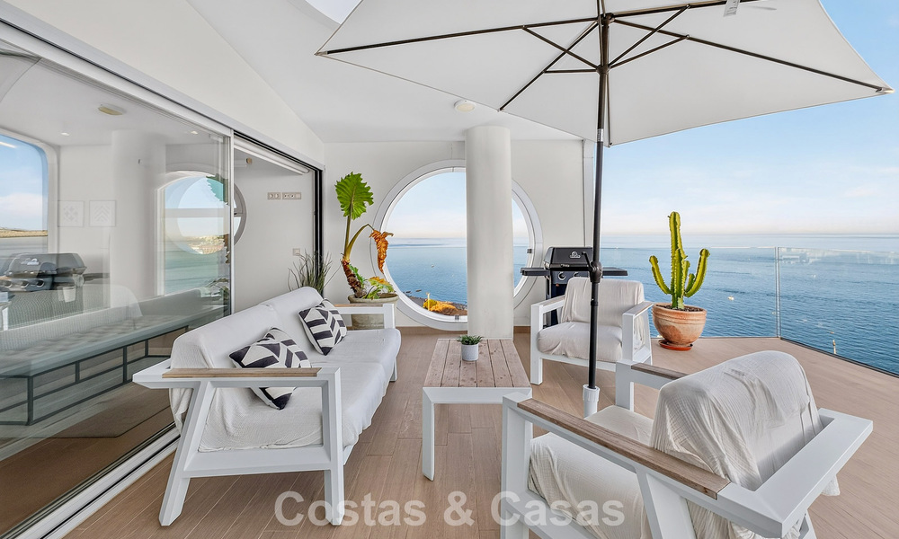 Exclusief hoekpenthouse met panoramisch zeezicht te koop in El Higueron Resort, Benalmadena, Costa del Sol 807399