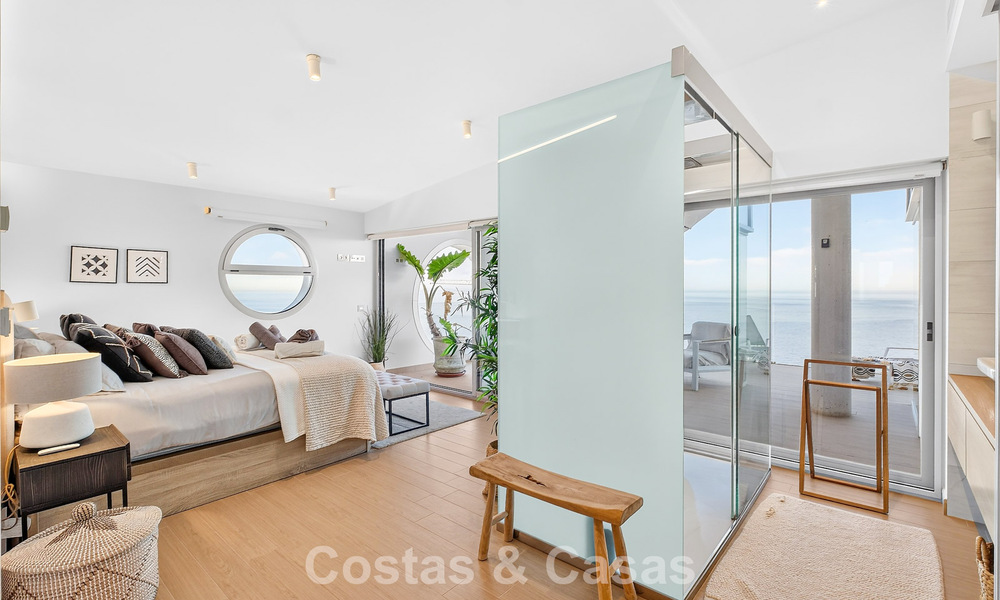 Exclusief hoekpenthouse met panoramisch zeezicht te koop in El Higueron Resort, Benalmadena, Costa del Sol 807406