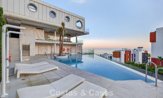 Exclusief hoekpenthouse met panoramisch zeezicht te koop in El Higueron Resort, Benalmadena, Costa del Sol 807416 