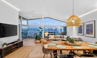 Exclusief hoekpenthouse met panoramisch zeezicht te koop in El Higueron Resort, Benalmadena, Costa del Sol 807421 
