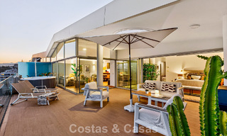 Exclusief hoekpenthouse met panoramisch zeezicht te koop in El Higueron Resort, Benalmadena, Costa del Sol 807427 