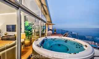 Exclusief hoekpenthouse met panoramisch zeezicht te koop in El Higueron Resort, Benalmadena, Costa del Sol 807430 