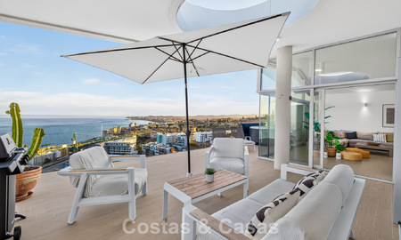 Exclusief hoekpenthouse met panoramisch zeezicht te koop in El Higueron Resort, Benalmadena, Costa del Sol 807760