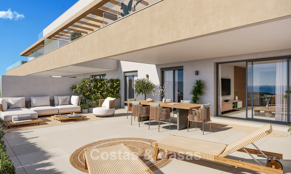 Nieuwe luxe appartementen met schitterend zeezicht te koop in La Cala de Mijas, Costa del Sol 807590