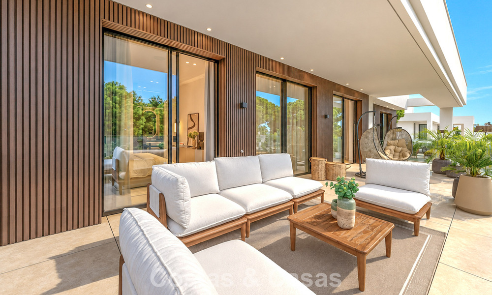 Exclusieve moderne nieuwbouwvilla met panoramisch uitzicht te koop op de befaamde Golden Mile van Marbella 807799