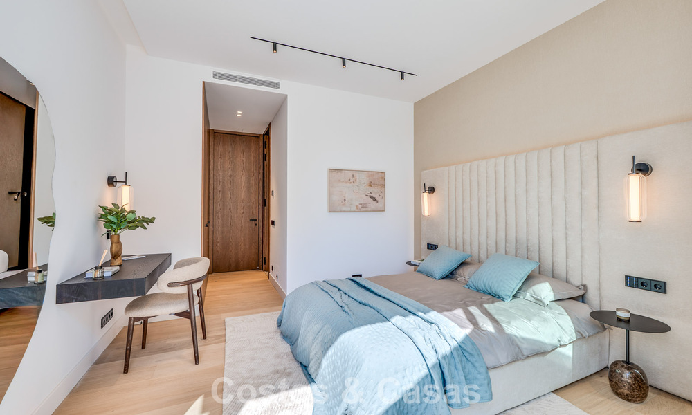 Exclusieve moderne nieuwbouwvilla met panoramisch uitzicht te koop op de befaamde Golden Mile van Marbella 807847