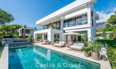 Exclusieve moderne nieuwbouwvilla met panoramisch uitzicht te koop op de befaamde Golden Mile van Marbella 807858
