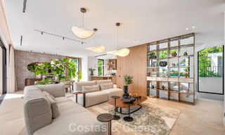 Exclusieve moderne nieuwbouwvilla met panoramisch uitzicht te koop op de befaamde Golden Mile van Marbella 807887 