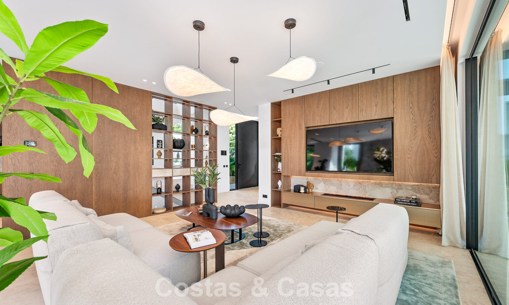 Exclusieve moderne nieuwbouwvilla met panoramisch uitzicht te koop op de befaamde Golden Mile van Marbella 807888