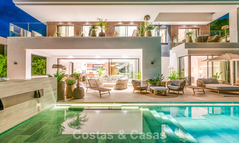Exclusieve moderne nieuwbouwvilla met panoramisch uitzicht te koop op de befaamde Golden Mile van Marbella 807932