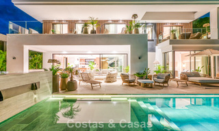 Exclusieve moderne nieuwbouwvilla met panoramisch uitzicht te koop op de befaamde Golden Mile van Marbella 807932 