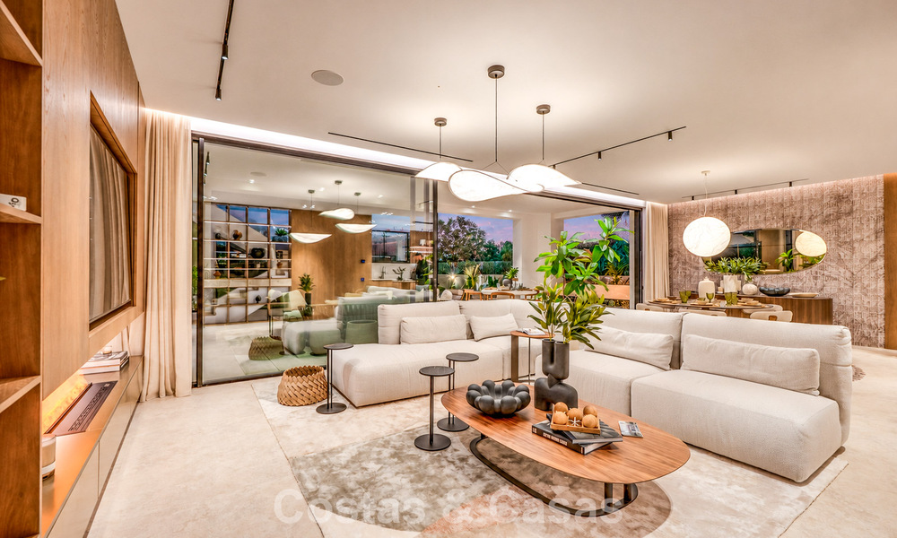 Exclusieve moderne nieuwbouwvilla met panoramisch uitzicht te koop op de befaamde Golden Mile van Marbella 807957