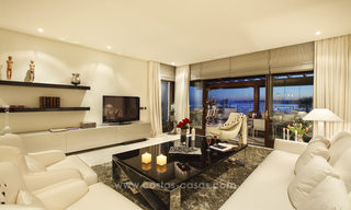 Beachfont luxe 3 slaapkamer appartementen te koop, Estepona, Costa del Sol, met open zeezicht 9797 