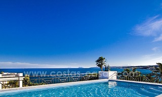 Beachfont luxe penthouse te koop, Estepona, Costa del Sol, Eerstelijn strand met zeezicht en privé zwembad 9855 
