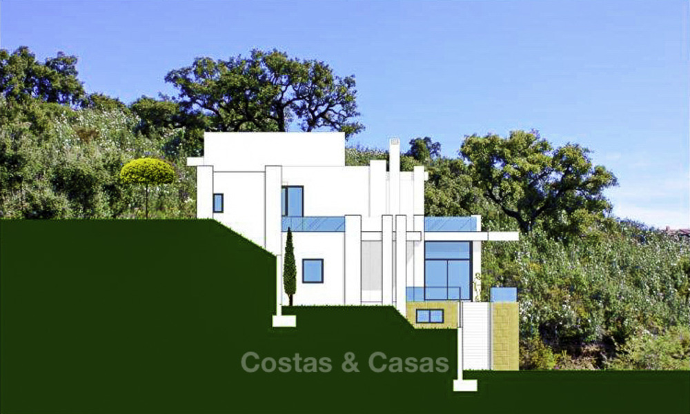 Moderne nieuwe luxe villa te koop in Marbella met onbelemmerd panoramisch zeezicht 15822